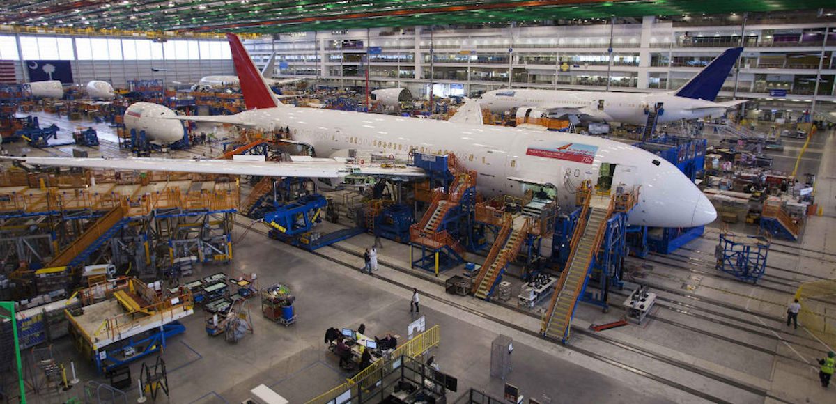 A 787 Dreamliner being built for Air India is pictured at South Carolina Boeing final assembly building in North Charleston, South Carolina. (Photo: Reuters)