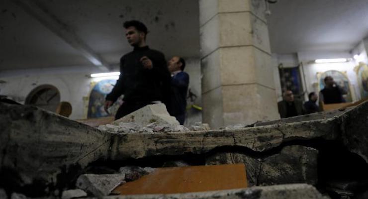 The aftermath of an explosion that took place at a Coptic church on Sunday in Tanta, Egypt, April 9, 2017. (Photo: Reuters)