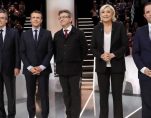 Candidates for the 2017 presidential election (LtoR) Francois Fillon, former French Prime Minister, member of the Republicans, Emmanuel Macron, head of the political movement En Marche !, or Onwards !, Jean-Luc Melenchon of the Parti de Gauche, Marine Le Pen, French National Front (FN) political party leader and Benoit Hamon of the French Socialist party (PS) pose before a debate organised by French private TV channel TF1 in Aubervilliers, outside Paris, France, March 20, 2017. (Photo: Reuters)