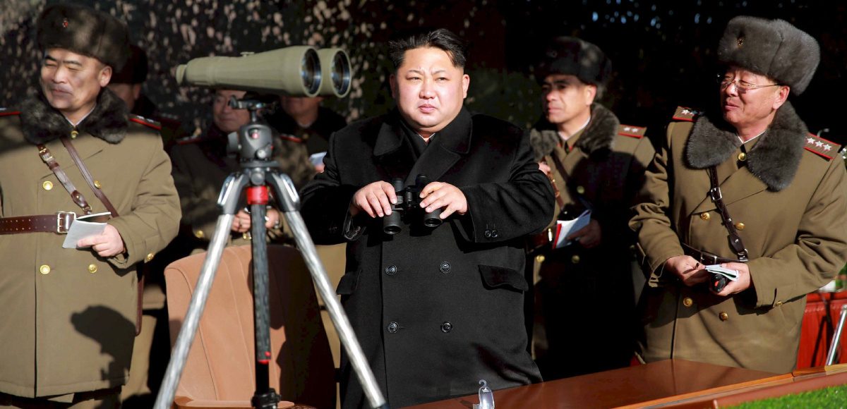 North Korean leader Kim Jong Un, center watches a firing contest of the KPA artillery units at undisclosed location in this photo released by North Korea's Korean Central News Agency (KCNA) in Pyongyang on January 5, 2016. (Photo: Reuters)