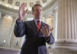 Sen. Rand Paul, R-Ky., discusses the American Health Care Act before a TV interview on Capitol Hill in Washington, D.C. on Wednesday, March 15, 2017. (Photo: AP)