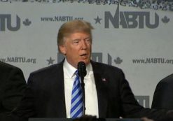 President Donald J. Trump addressed the North America's Building Trades Unions (NABTU) National Legislative Conference on Tuesday April 4, 2017.