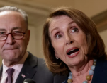 In this March 13, 2017, file photo, House Minority Leader Nancy Pelosi of Calif., accompanied by Senate Minority Leader Charles Schumer of N.Y., speaks to reporters on Capitol Hill in Washington. (Photo: AP)