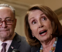 In this March 13, 2017, file photo, House Minority Leader Nancy Pelosi of Calif., accompanied by Senate Minority Leader Charles Schumer of N.Y., speaks to reporters on Capitol Hill in Washington. (Photo: AP)
