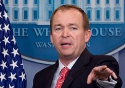 Budget Director Mick Mulvaney responds to a question from reporters about President Donald Trump's proposed fiscal 2018 federal budget in the Press Briefing Room of the White House in Washington, Tuesday, May 23, 2017. (Photo: AP)