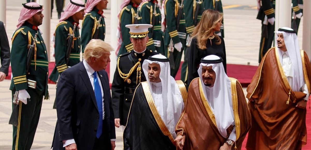 President Donald J. Trump arrives and is greeted by Saudi King Salman bin Abdulaziz on the start of his first overseas trip since taking the Oath of Office. (Photo: AP)