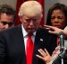 Members of the clergy lay hands and pray over then-Republican presidential nominee Donald J. Trump at the New Spirit Revival Center in Cleveland Heights, Ohio. (Photo: Reuters)