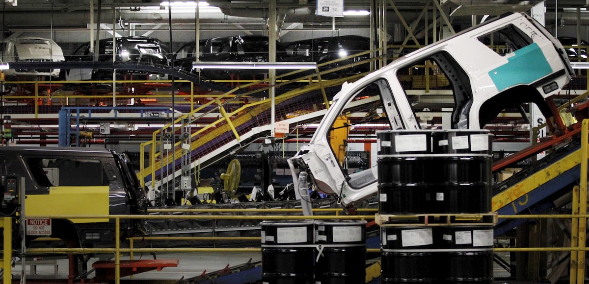 An SUV moves through the assembly line at the General Motors Assembly Plant in Arlington, Texas June 9, 2015. (Photo: Reuters)