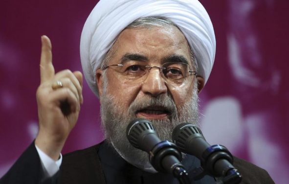 In this Tuesday, May 9, 2017 file photo, Iranian President Hassan Rouhani speaks in a campaign rally for May 19 presidential election in Tehran, Iran. (Photo: AP)