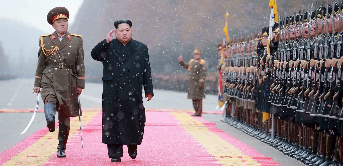 North Korean leader Kim Jong Un salutes during a visit to the Ministry of the People's Armed Forces on the occasion of the new year, in this undated photo released by North Korea's Korean Central News Agency (KCNA) on January 10, 2016. (Photo: Reuters)