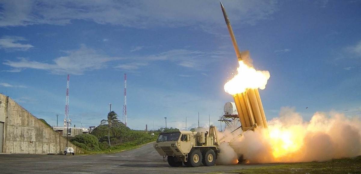 THAAD interceptors and a missile are tested in 2013. (Photo: Courtesy of U.S. Department of Defense)