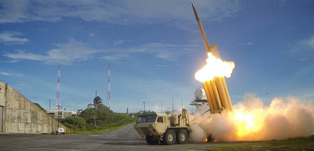 THAAD interceptors and a missile are tested in 2013. (Photo: Courtesy of U.S. Department of Defense)