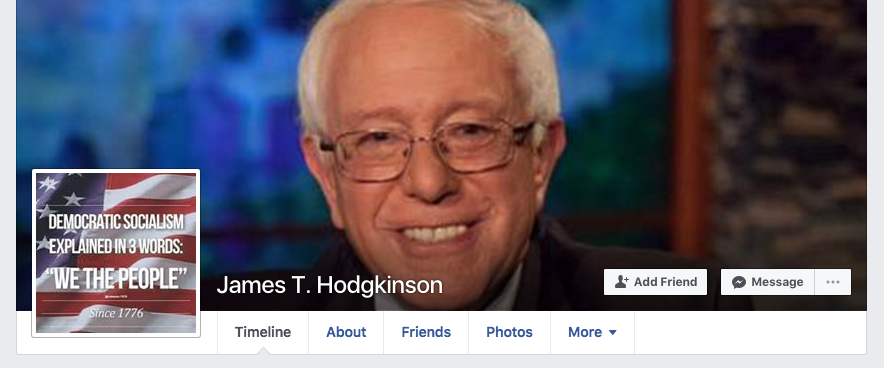 James Hodgkinson Facebook profile. (Photo: Facebook Screenshot)