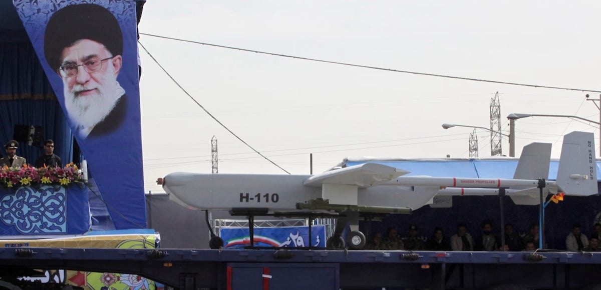 Parading a drone in Iran. (Photo: Reuters)