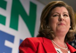Republican Karen Handel gives a victory speech to supporters at a Hyatt Regency in Atlanta on Tuesday after winning the seat for the Georgia's 6th Congressional District. (Photo: AP)