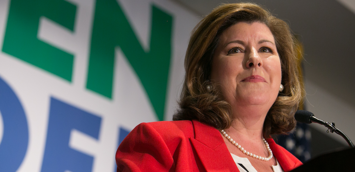 Republican Karen Handel gives a victory speech to supporters at a Hyatt Regency in Atlanta on Tuesday after winning the seat for the Georgia's 6th Congressional District. (Photo: AP)