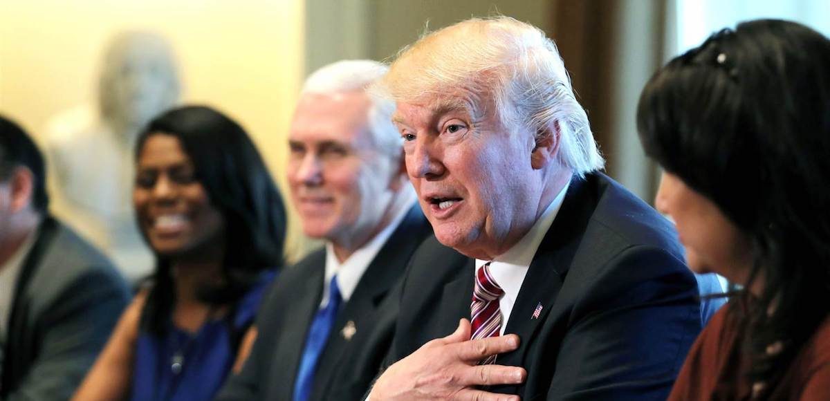 U.S. President Donald Trump attends a meeting with the Congressional Black Caucus Executive Committee at the White House in Washington, DC, U.S., March 22, 2017. (Photo: Reuters)