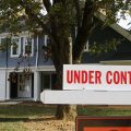 A under contract sign on a home previously for sale in Vienna, Va. (Photo: Reuters)