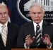 Attorney General Jeff Sessions, with Health and Human Services Secretary Tom Price, left, speaks about opioid addiction during a news conference, Thursday, July 13, 2017, at the Department of Justice in Washington. (Photo: AP)