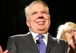 Seattle Mayor Ed Murray, center, motions as he stands with other city officials following an inauguration ceremony for city officials Monday, Jan. 6, 2014, in Seattle. (Photo: AP)