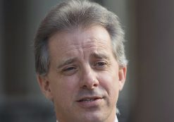 Christopher Steele, the former MI6 agent who set-up Orbis Business Intelligence and compiled a dossier on Donald Trump, in London where he has spoken to the media for the first time on Tuesday March 7, 2017. (Photo: AP)
