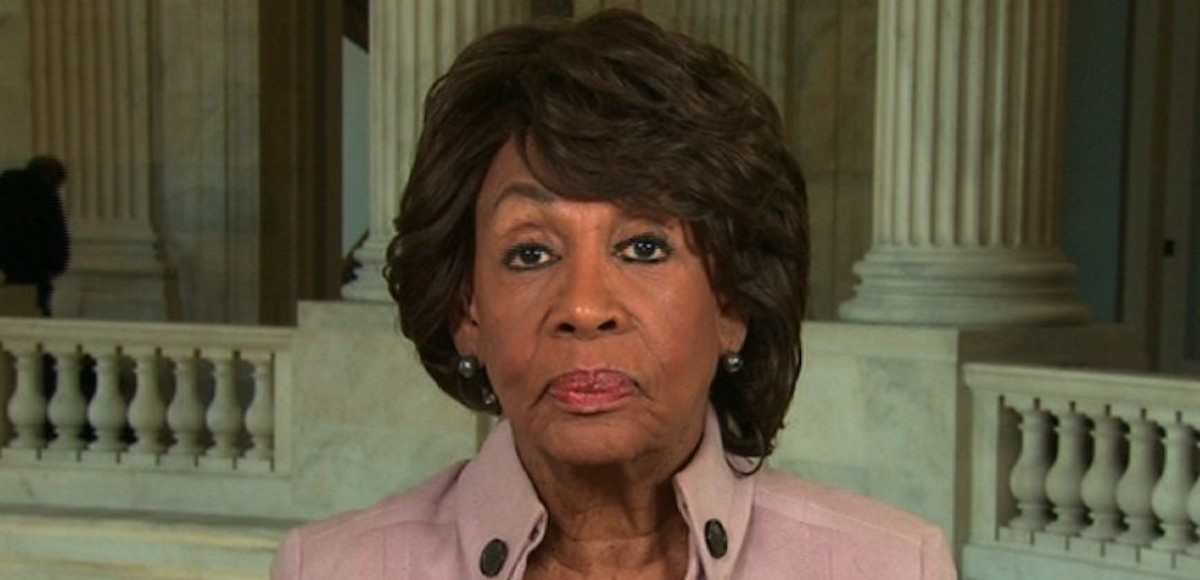 Rep. Maxine Waters, D-Calif., during an interview on CNN.