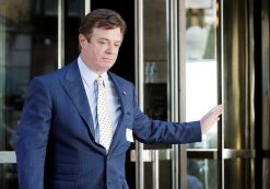 Paul Manafort, senior advisor to Republican U.S. presidential candidate Donald Trump, exits following a meeting of Donald Trump's national finance team at the Four Seasons Hotel in New York City, U.S., June 9, 2016.