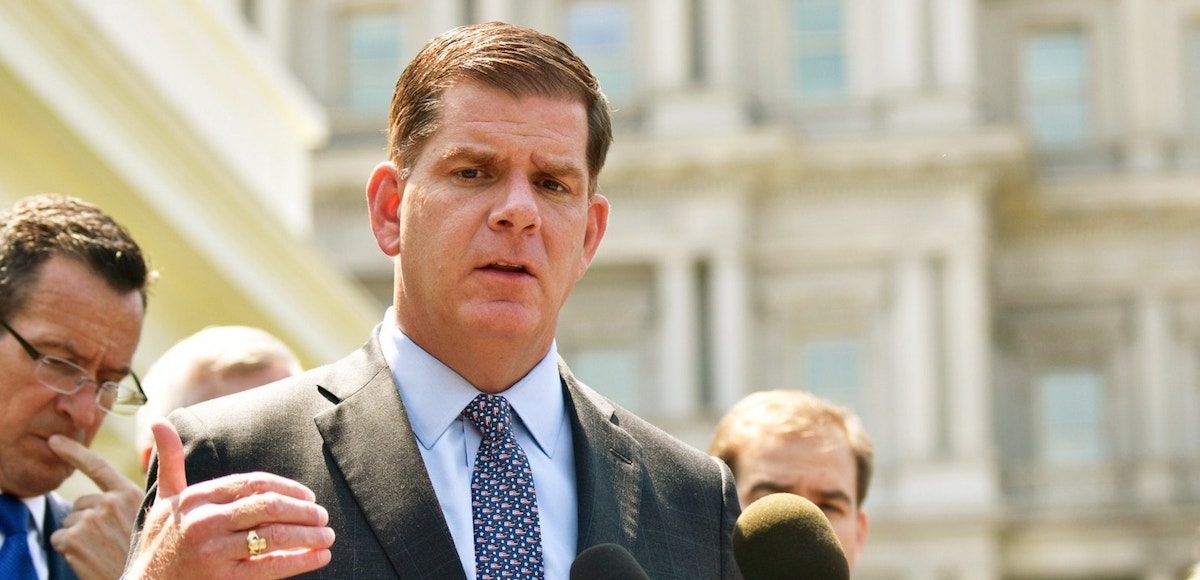 Boston Mayor Marty Walsh speaks after a meeting on gun violence prevention outside the White House in Washington, U.S., May 24, 2016. (Photo: Reuters)