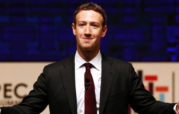 Mark Zuckerberg gestures while addressing the audience during a meeting of the APEC (Asia-Pacific Economic Cooperation) CEO Summit in Lima, Peru, November 19, 2016. (Photo: Reuters)