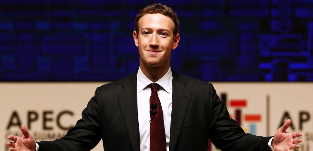 Mark Zuckerberg gestures while addressing the audience during a meeting of the APEC (Asia-Pacific Economic Cooperation) CEO Summit in Lima, Peru, November 19, 2016. (Photo: Reuters)