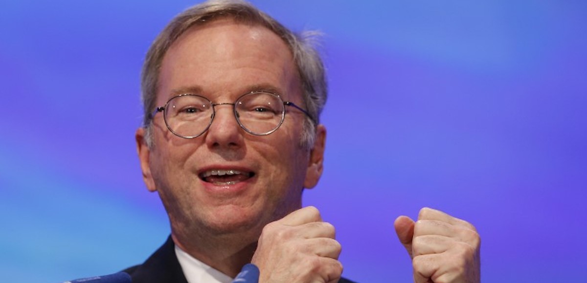 Former Google Executive Chairman Eric Schmidt addresses the Christian Democratic Union (CDU) party economic council in Berlin, Germany June 9, 2015. (Photo: Reuters)