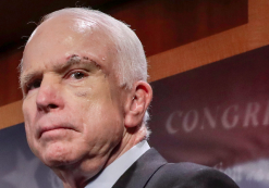 Sen. John McCain of Arizona speaking with reporters at the Capitol in Washington on Thursday. (Photo: Reuters)