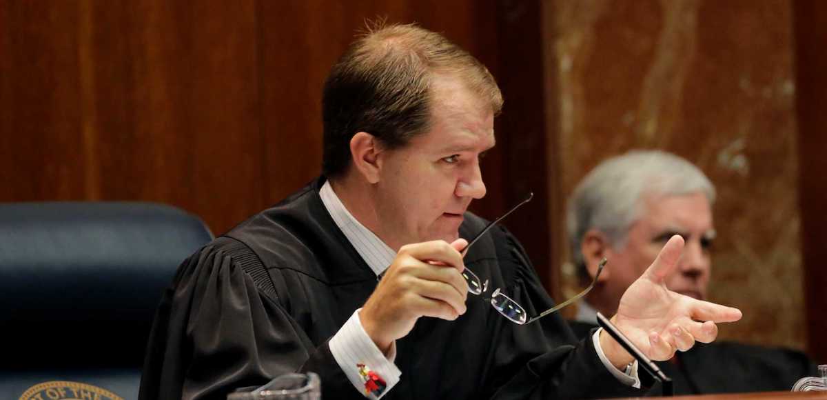 In this photo taken Sept. 1, 2015, Texas Supreme Court Justice Don Willett speaks in Austin, Texas. (Photo: AP)