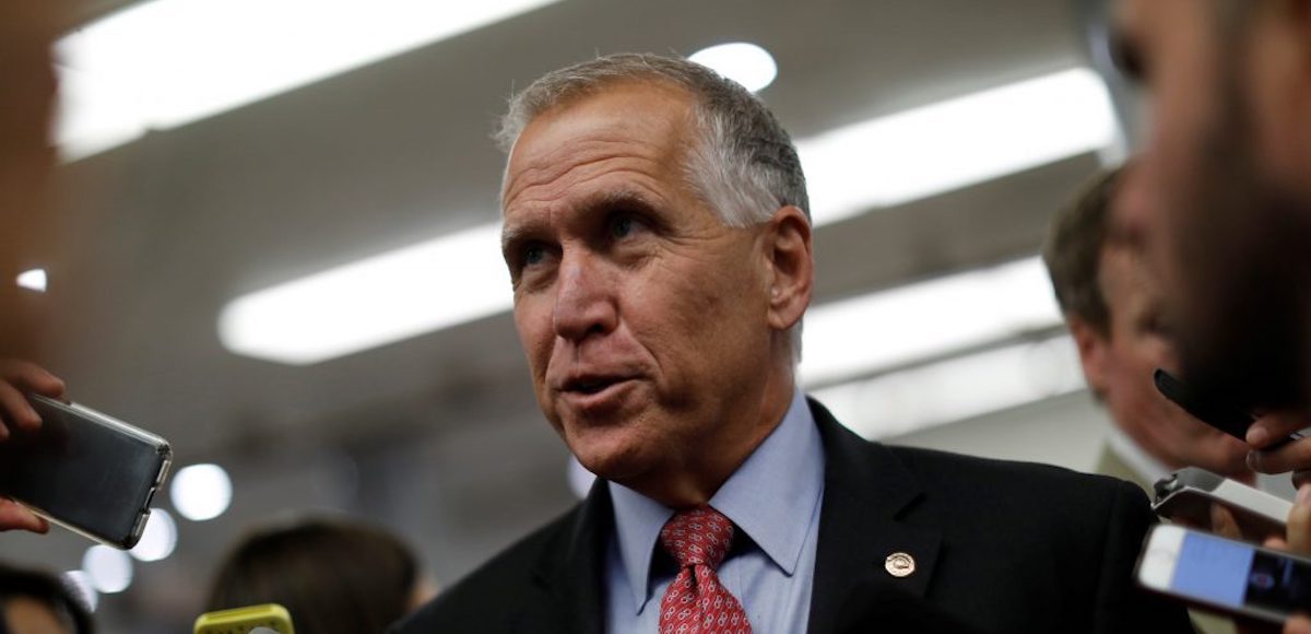 Senator Thom Tillis, R-N.C. , speaks to reporters.(Photo: Reuters)