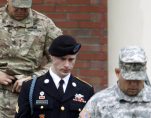 Army Sgt. Bowe Bergdahl, center, leaves the courthouse after an arraignment for his court-martial, in Fort Bragg, North Carolina, on December 22, 2015. (Photo: Reuters)