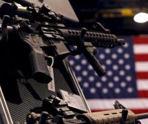 An exhibit booth for firearms manufacturer Smith & Wesson is seen on display at the International Association of Chiefs of Police conference in Chicago, Illinois, in this October 26, 2015 file photo. (Photo: Reuters)