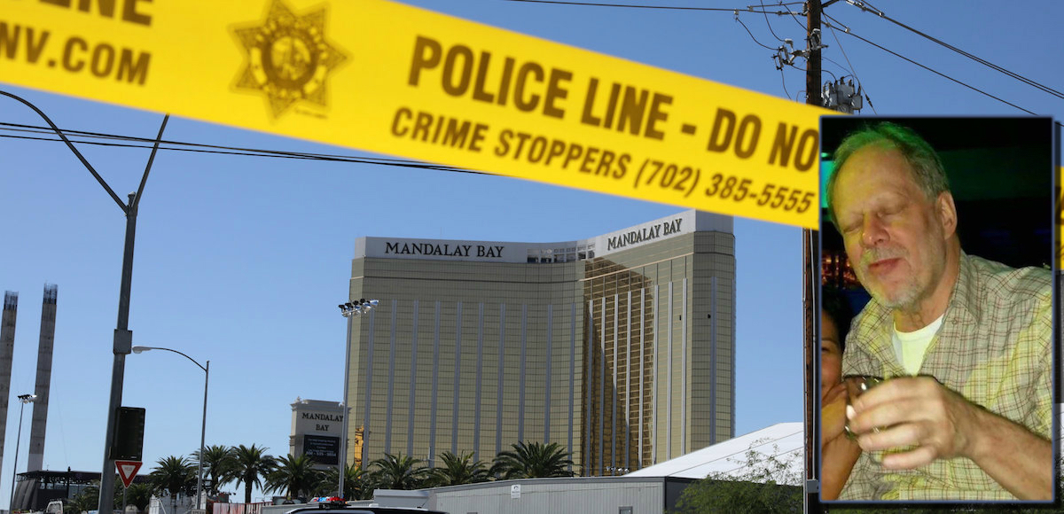 The site of the Route 91 music festival mass shooting by Stephen Paddock, embedded, is seen outside the Mandalay Bay Resort and Casino in Las Vegas, Nevada, U.S. October 2, 2017. (Photo: Reuters)