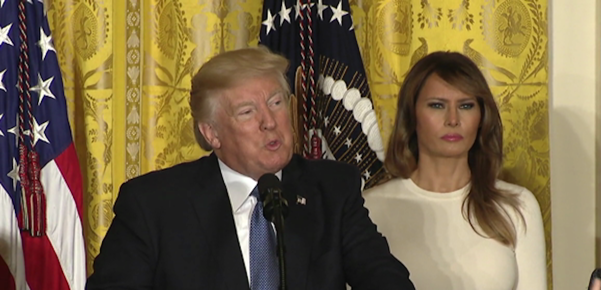 President Donald Trump hosted a Hispanic Heritage Month event at the White House on Friday October 6, 2017. (Photo: PPD)