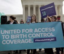 FILE PHOTO: Supporters of contraception rally before Zubik v. Burwell is heard by the U.S. Supreme Court in Washington, D.C. (Photo: Reuters)