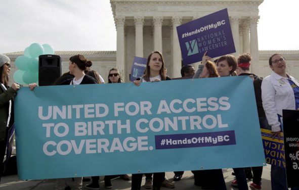 FILE PHOTO: Supporters of contraception rally before Zubik v. Burwell is heard by the U.S. Supreme Court in Washington, D.C. (Photo: Reuters)