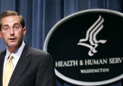 Deputy Health and Human Services Secretary Alex Azar meets reporters at the HHS Department in Washington, Thursday, June 8, 2006 to announce the approval of Gardasil, the first vaccine developed to protect women against cervical cancer. (Photo: AP)