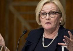 Sen. Claire McCaskill, D-Mo., Ranking Member on the Senate Subcommittee on Investigations, asks a question on Capitol Hill in Washington, Thursday, June 23, 2016, during the subcommittee's hearing to review billing and customer service practices in the cable and satellite television industry. (Photo: AP)