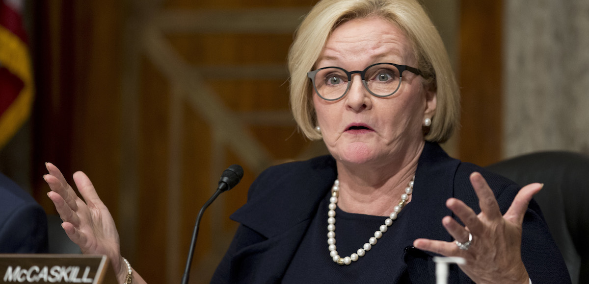 Sen. Claire McCaskill, D-Mo., Ranking Member on the Senate Subcommittee on Investigations, asks a question on Capitol Hill in Washington, Thursday, June 23, 2016, during the subcommittee's hearing to review billing and customer service practices in the cable and satellite television industry. (Photo: AP)