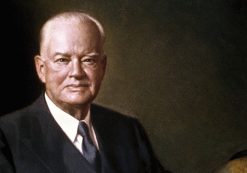 Portrait painting of Herbert Hoover, 31st President of United States of America shown in an undated photo. (Photo: AP)