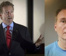 Sen. Rand Paul, R-Ky., left, speaks to supporters in Hebron, Kentucky on August 11, 2017. Rene Boucher, right, who was arrested and charged with assaulting and injuring U.S. Sen. Rand Paul, R-Kty. (Photos: AP/Warren County Regional Jail)