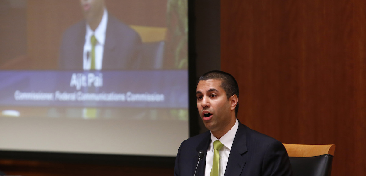 Federal Communications Commission (FCC) commissioner Ajit Pai speaks at a FCC Net Neutrality hearing in Washington February 26, 2015. (Photo: Reuters)