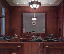 A view of a federal courtroom in Virginia.