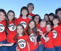 David and Louise Turpin are pictured with their 13 children in April 2016. (Photo: Facebook)