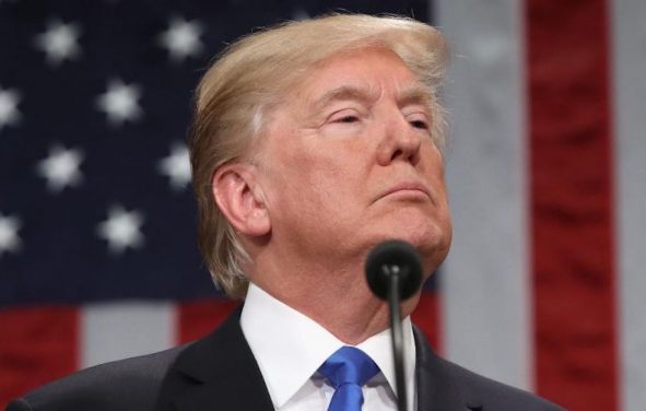 President Donald Trump delivers his first State of the Union address on Tuesday, January 30, 2018.