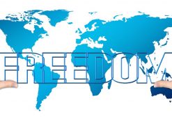 World Economic Freedom and Global Economic Liberty in a graphic concept. (Photo: AdobeStock)